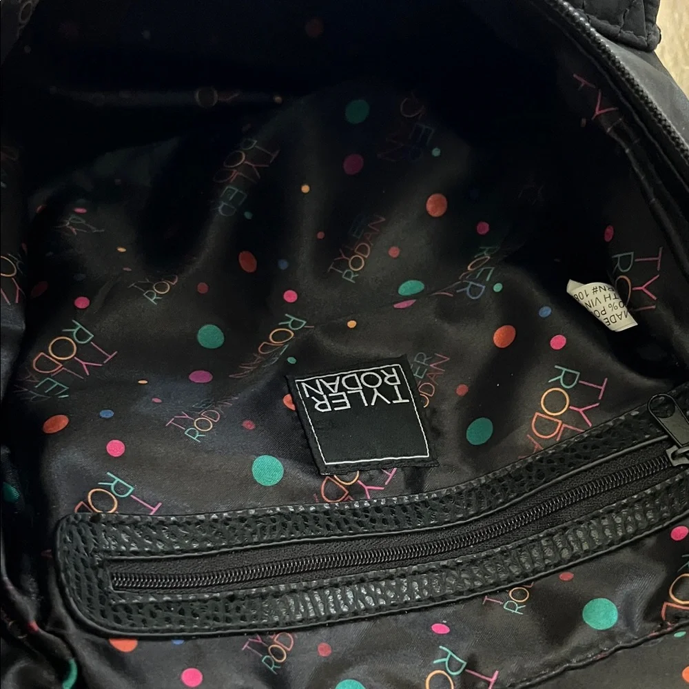 Tyler Rodan Black Quilted Backpack